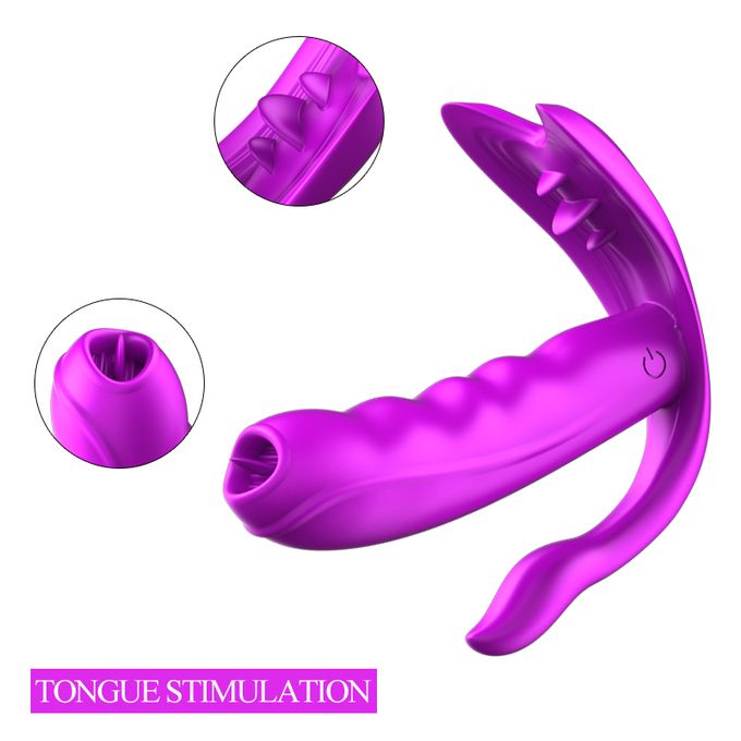 Remote Wearable Pantie Vibrator And G Spot Massager Adult Sex Toy With Sucking Tongue For Women - image 2