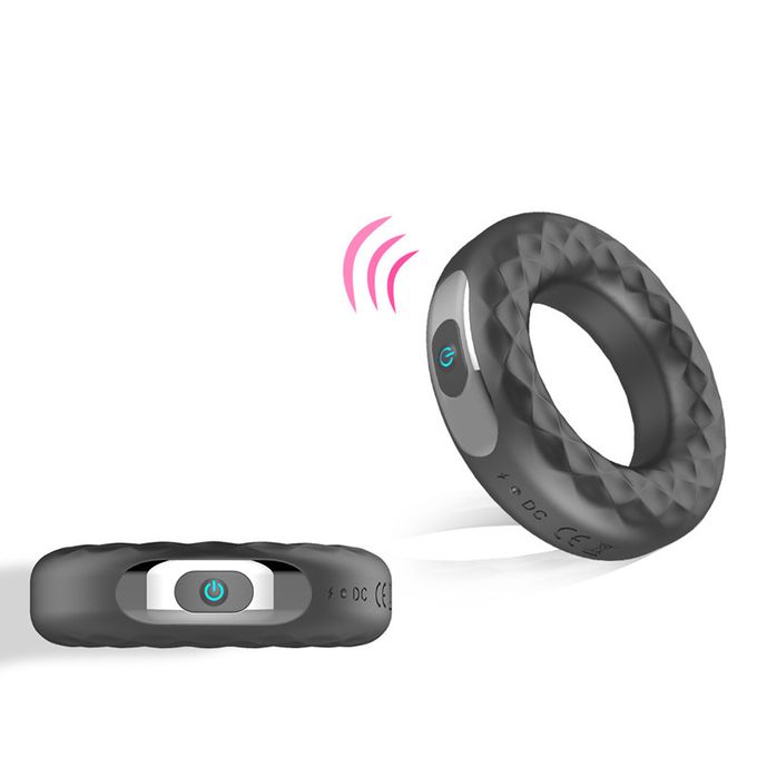 USB Rechargeable 10 Frequency Strong Vibration Cock Ring Vibrator Adult Sex Toy - image 5