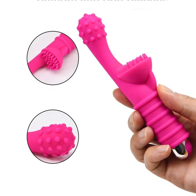 USB Rechargeable Silicone Rabbit Vibrator Adult Sex Toy - image 4