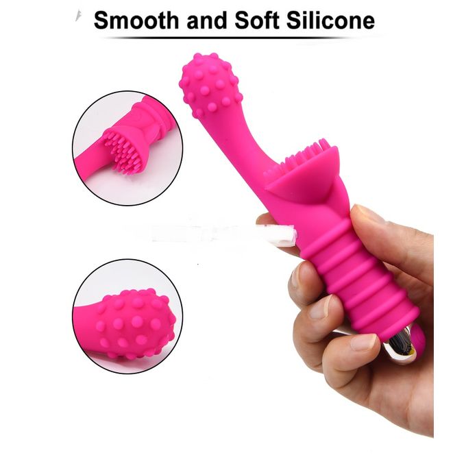 USB Rechargeable Silicone Rabbit Vibrator Adult Sex Toy - image 5
