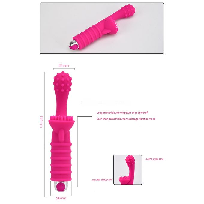 USB Rechargeable Silicone Rabbit Vibrator Adult Sex Toy - image 7