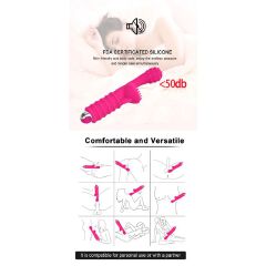 USB Rechargeable Silicone Rabbit Vibrator Adult Sex Toy