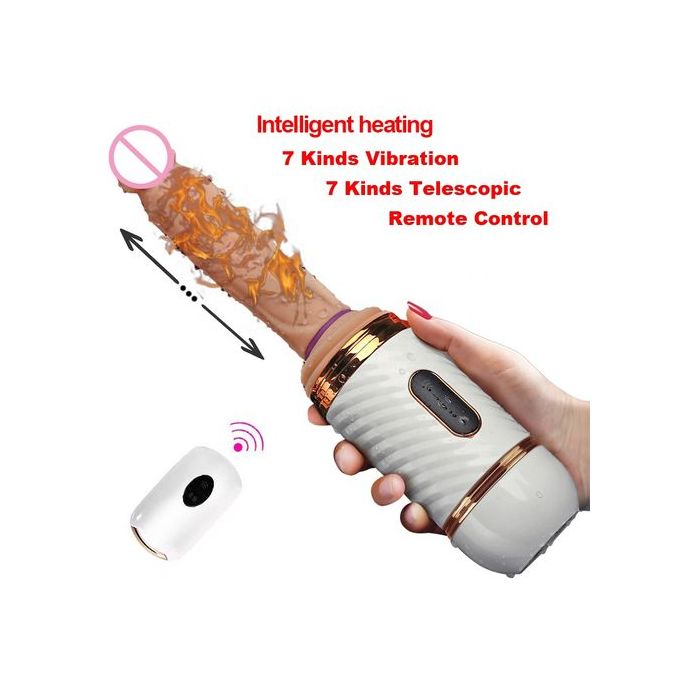 Intelligent Heating Vibrators & Automatic Female Sex Machine Dildo With Remote Control