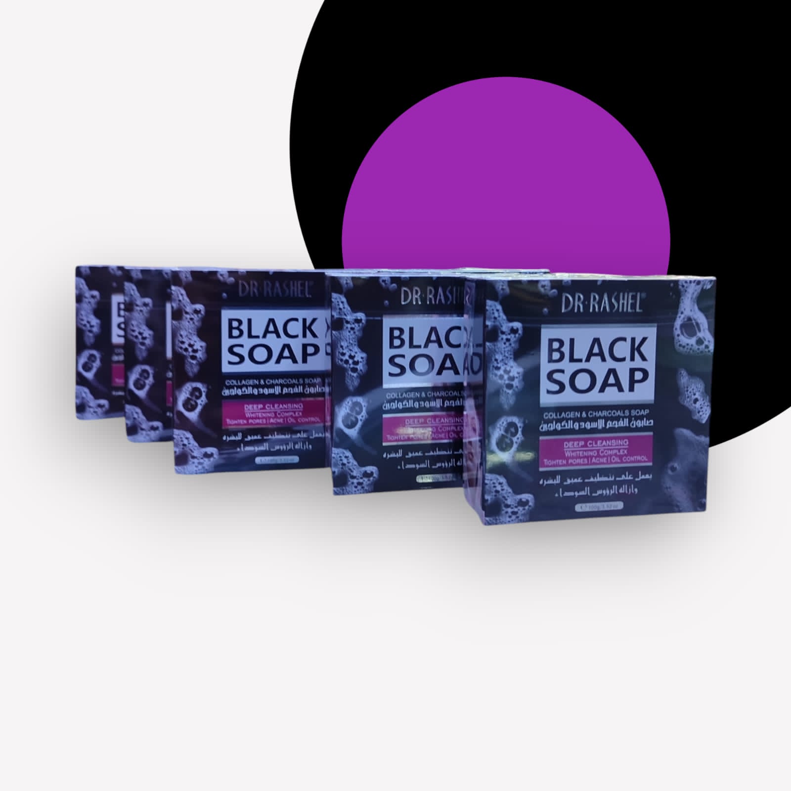 Dr. Rashel Black Soap With Activated Charcoal And Collagen
