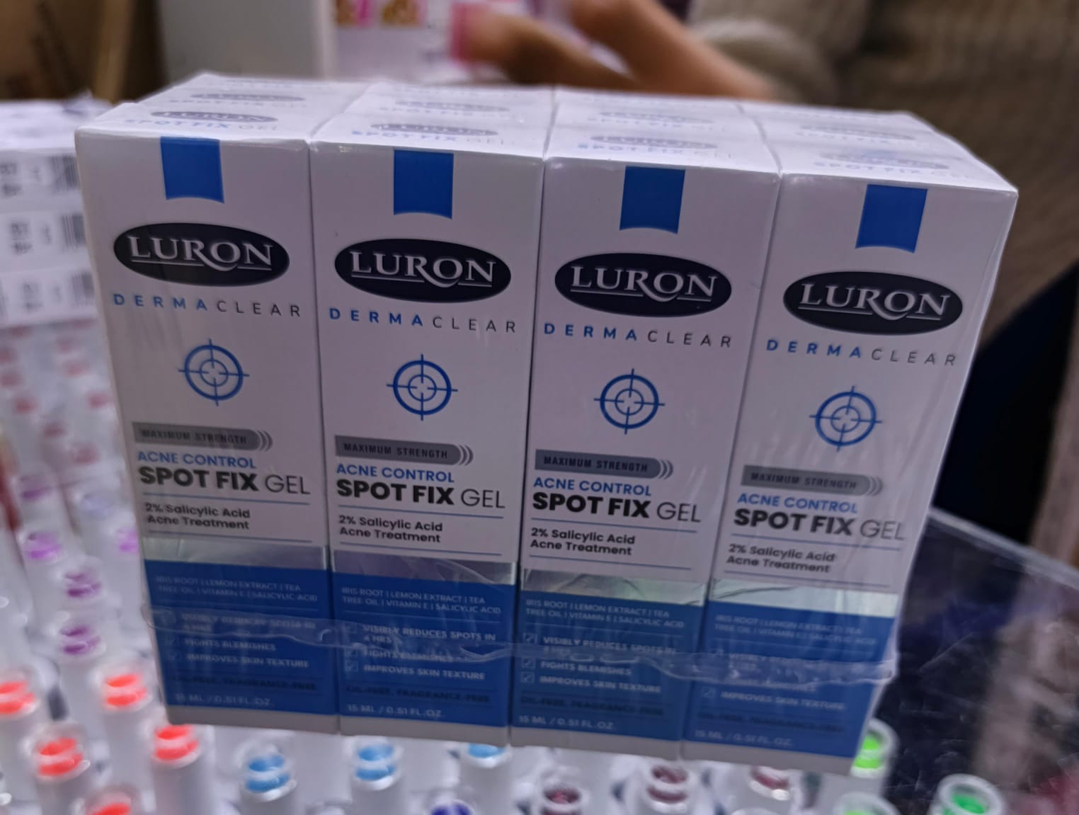 Luron Derma Clear Acne Contol Fix Gel 2% Salicylic Acid Acne Treatment Visibly reduces Spots, Fights Blemishes,Improves Skin Texture