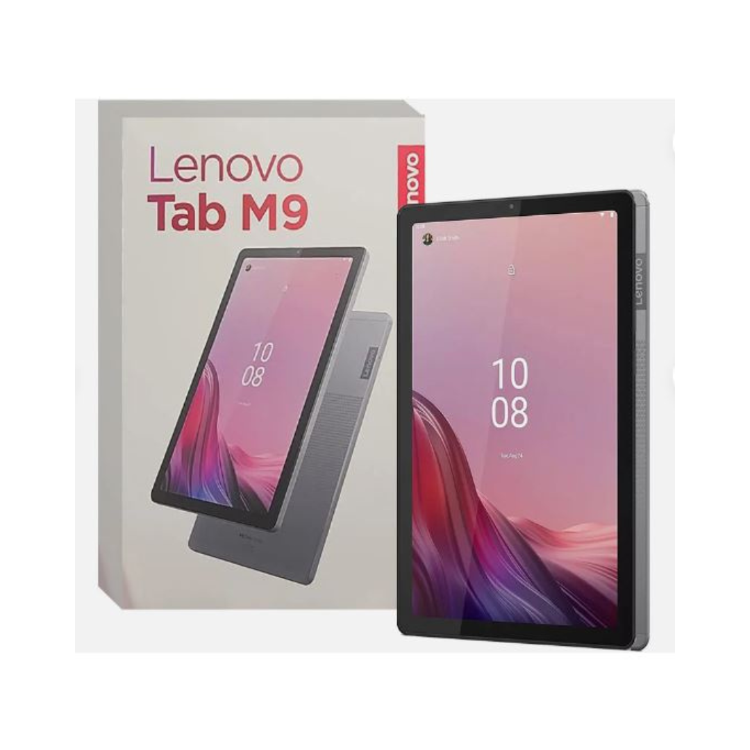 Lenovo Tab M9 Tablet-4GB Memory -64GB Storage -9 inches - Refurbished -Rear 8MP Camera- Clear Case Included-Grey