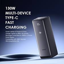 Oraimo PowerJet 130 27600mAh 130W Power Bank ype-C Fast Charging, Power Laptop & Phone at Once, Recharge Powerbank to 100% in 1.5hrs