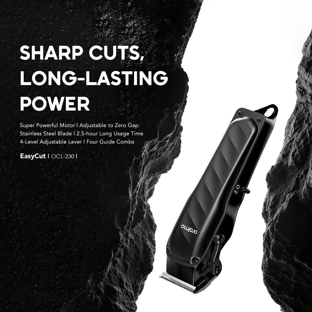 Oraimo OCL-230 EasyCut Super Powerful Adjustable Hair Clipper, Black