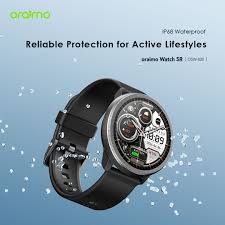 Oraimo Watch 5R 1.43'' Amoled IP68, Health Monitoring, Bluetooth Calling, AI Watch Faces-Black