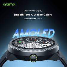 Oraimo Watch 5R 1.43'' Amoled IP68, Health Monitoring, Bluetooth Calling, AI Watch Faces-Black