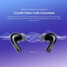 Oraimo SpaceBuds Z ANC Heavy Bass 38Hr playtime, IPX5, True Wireless Earbuds with Spatial Audio- Black