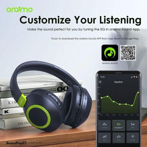 Oraimo BoomPop2S ENC Over-Ear Wireless Headphones