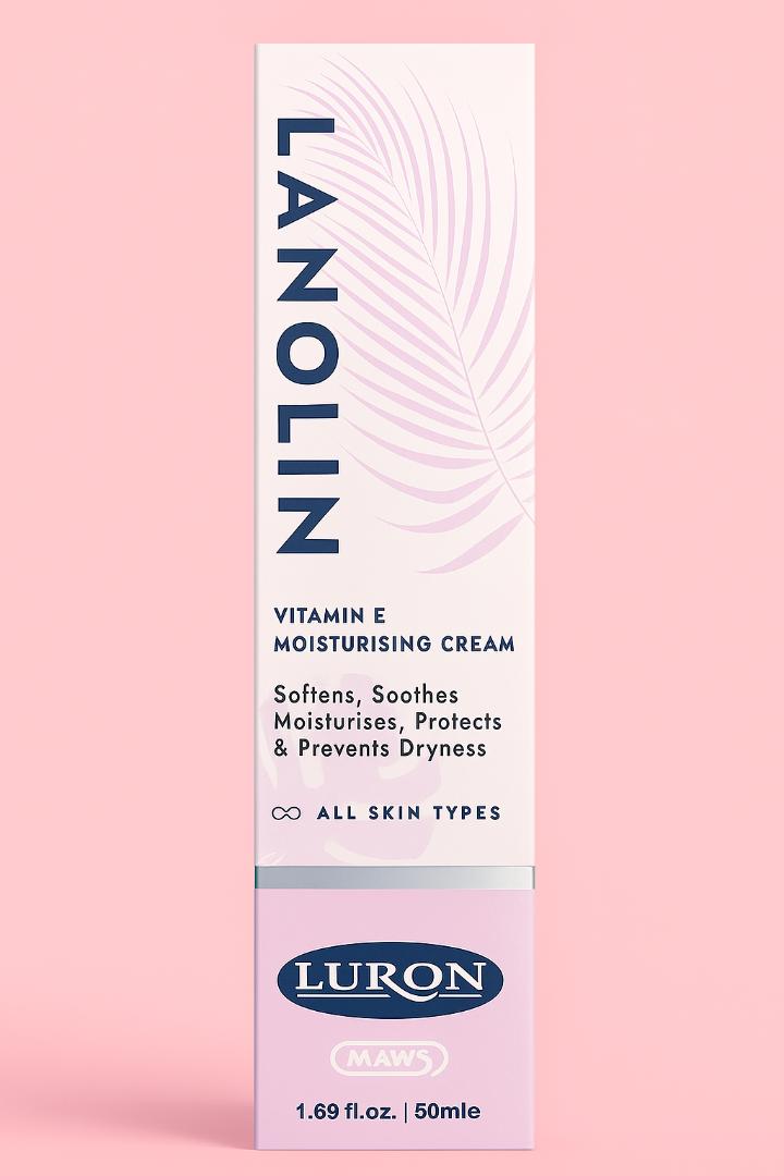 LURON Lanolin Vitamin E Moisturising Cream for Dry/ oily/ normal and sensitive Skin – Deep Hydration & Skin Protection for All Skin Types