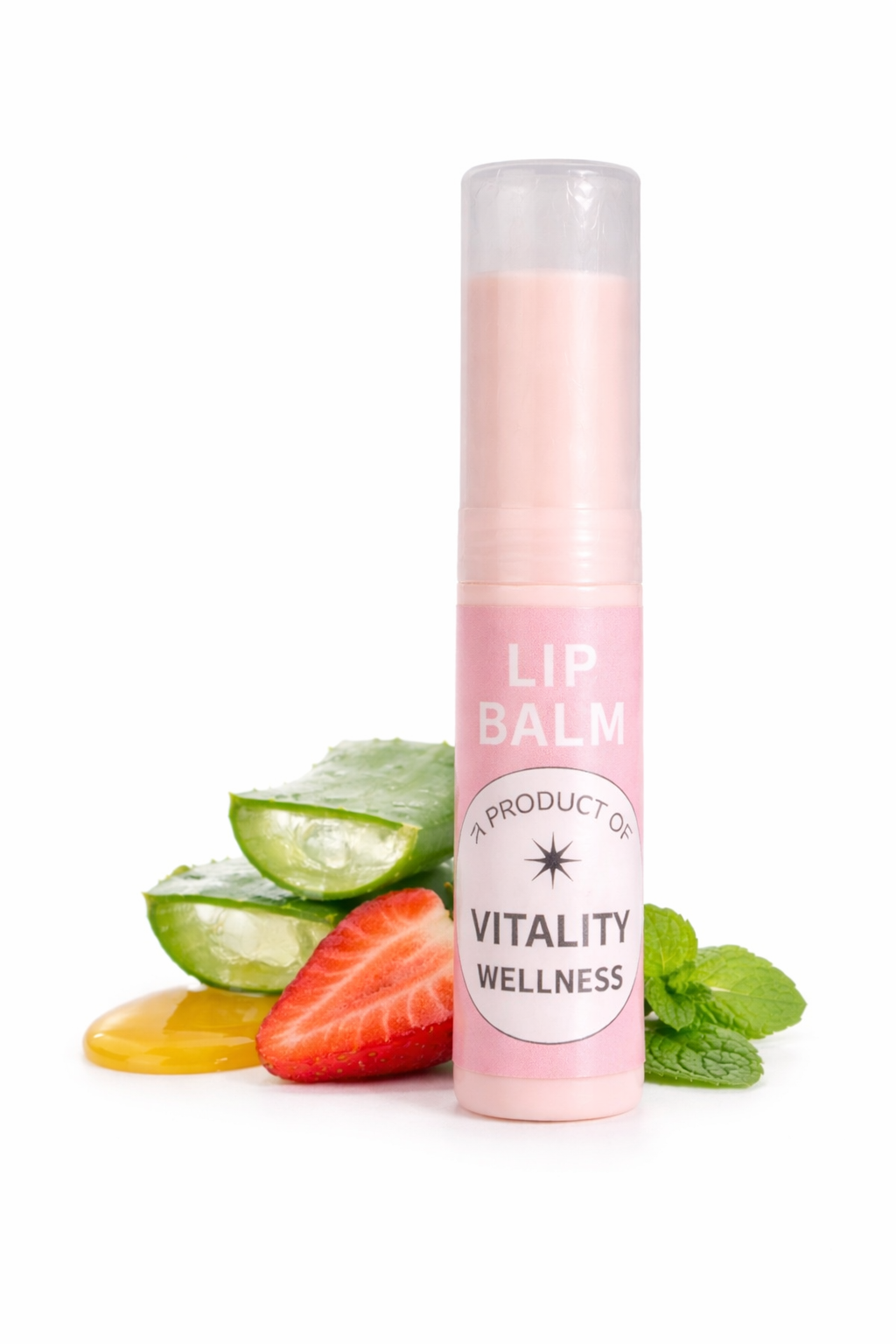Moisturizing Lip Balm Stick – Hydrating, Nourishing Lip Care by Vitality Wellness (Smooth, Soft Lips, Travel-Friendly)
