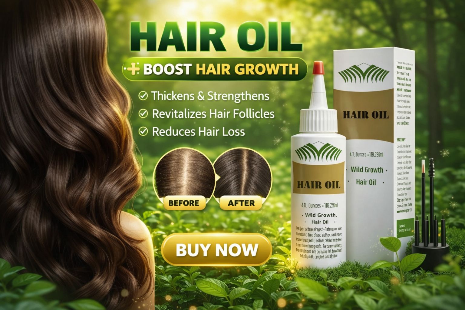 Green & Sister Hair Oi | hair detangler oil | hair growth oil |nourishes scalp and hair for thicker, longer, softer strands. Lightweight, natural formula for healthy shine and growth support.