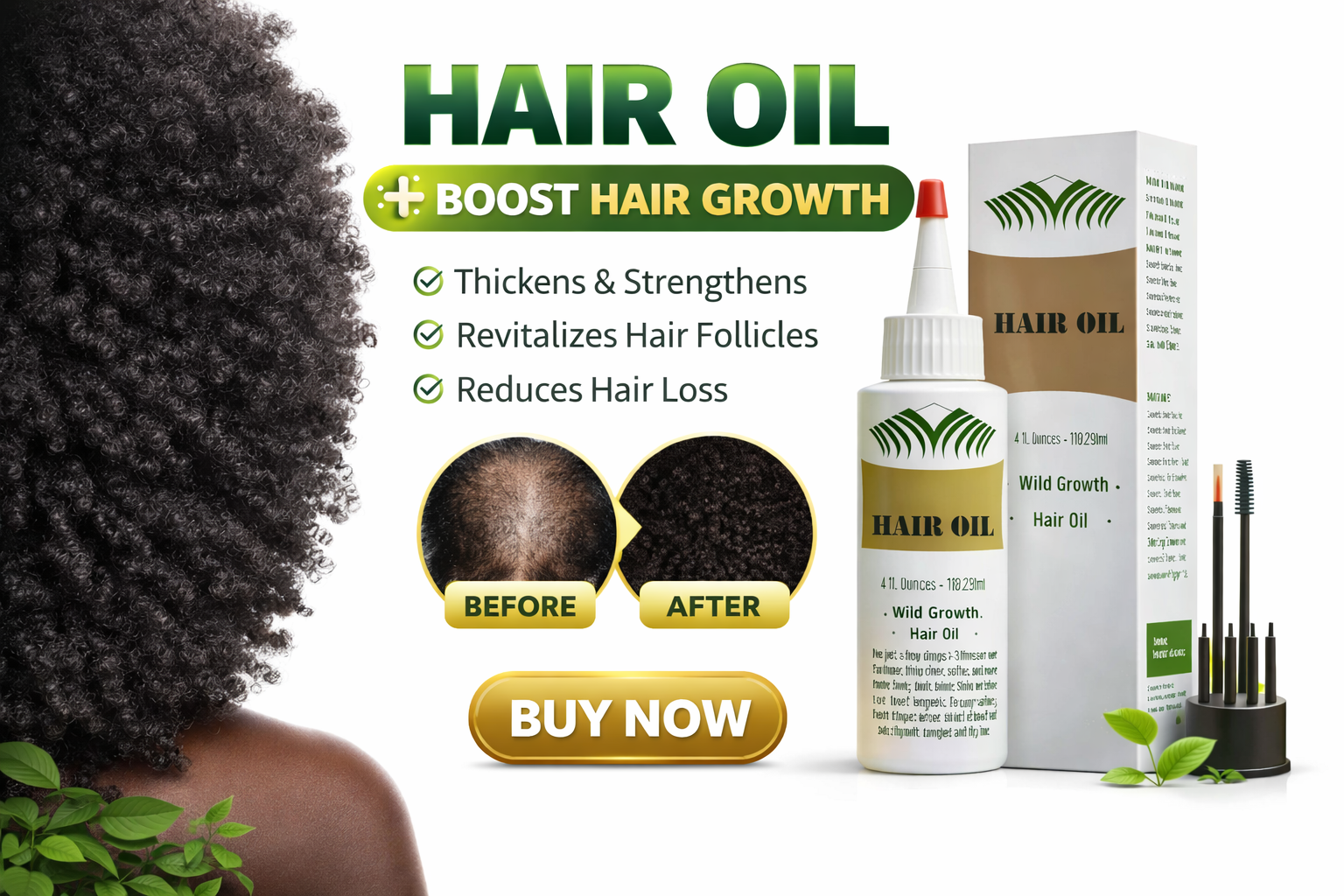 Green & Sister Hair Oi | hair detangler oil | hair growth oil |nourishes scalp and hair for thicker, longer, softer strands. Lightweight, natural formula for healthy shine and growth support.