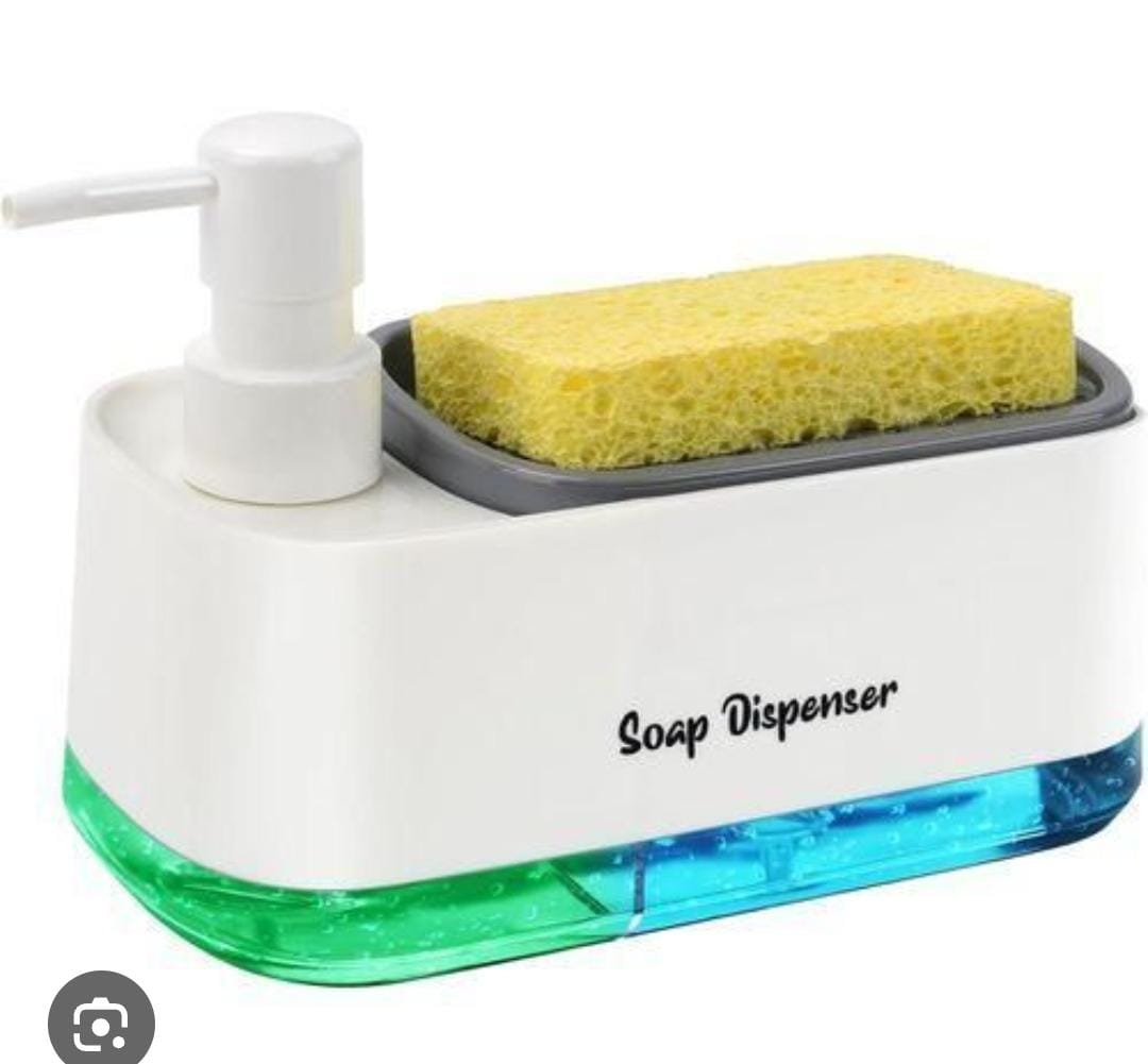 2-in-1 Soap Dispenser and Sponge Caddy.