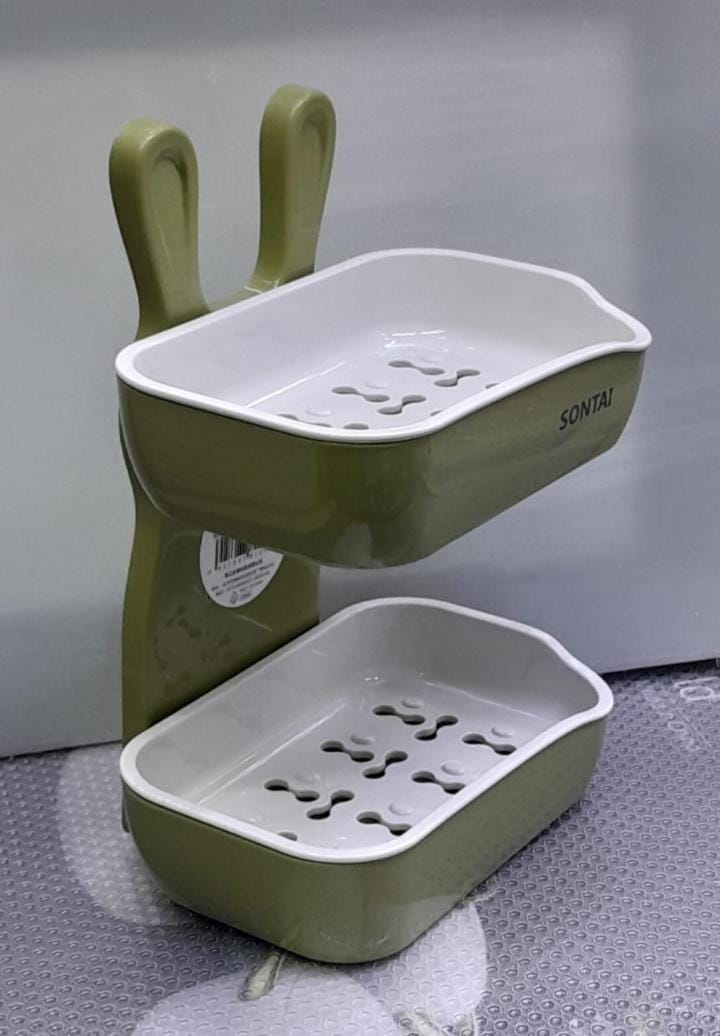 MOUSE- SHAPED DOUBLE LAYER SOAP DISH