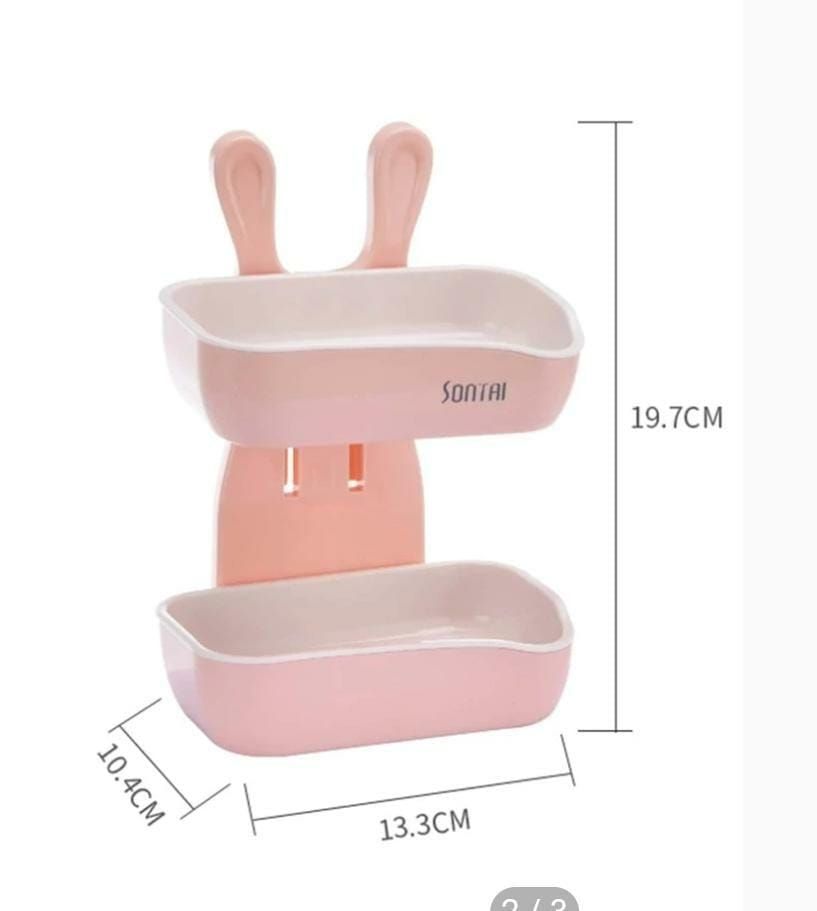 MOUSE- SHAPED DOUBLE LAYER SOAP DISH