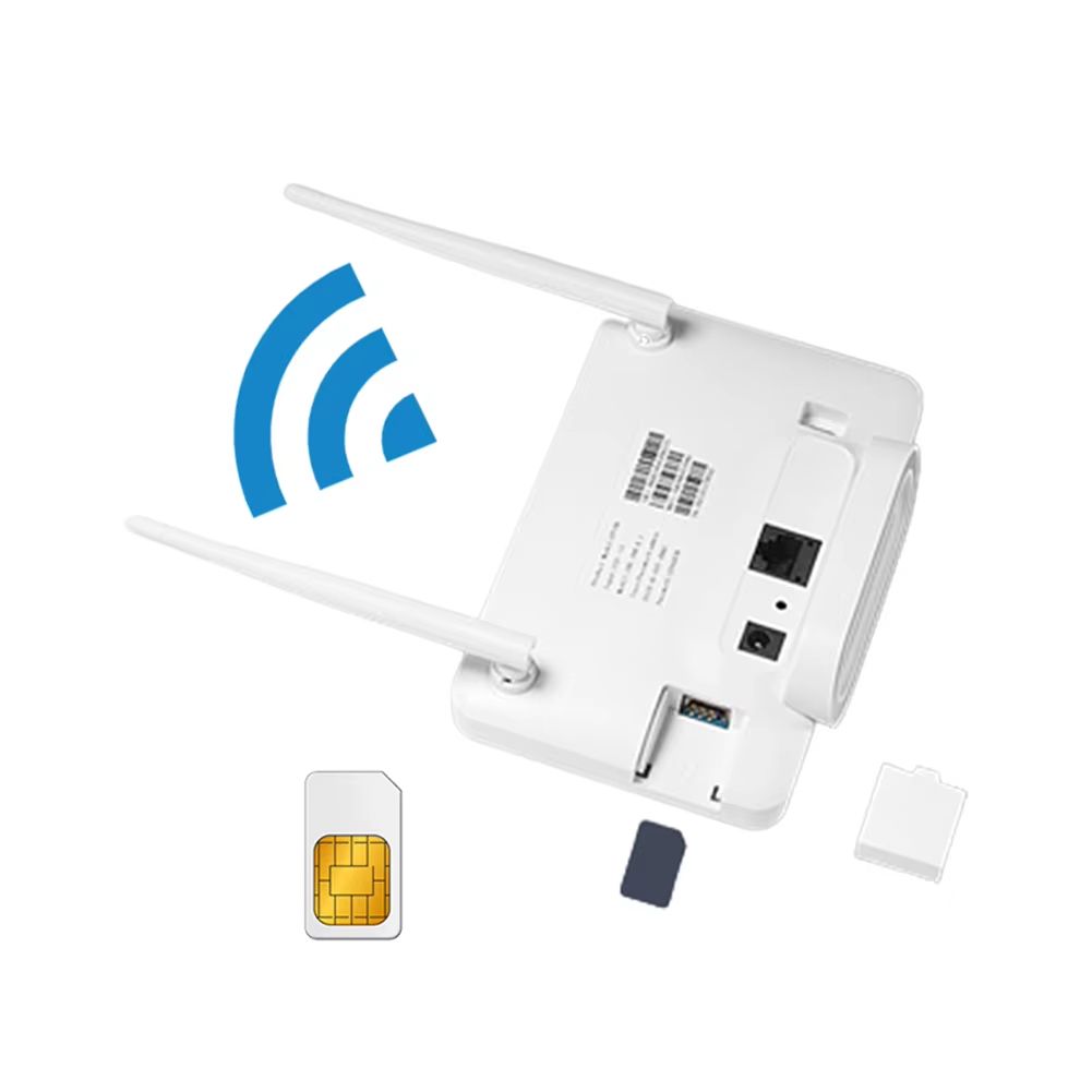 4G LTE CPE Router Modem 300Mbps 4G Router Wireless Modem External Antenna with Sim Card Slot Internet Connection