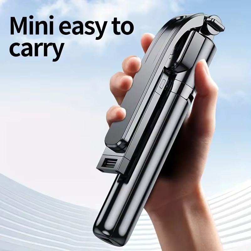 C02 Telescopic Selfie Stick Tripod Monopod Stand Mobile Phone Support Wireless Gimbal Stabilizer For iPhone Android Holder