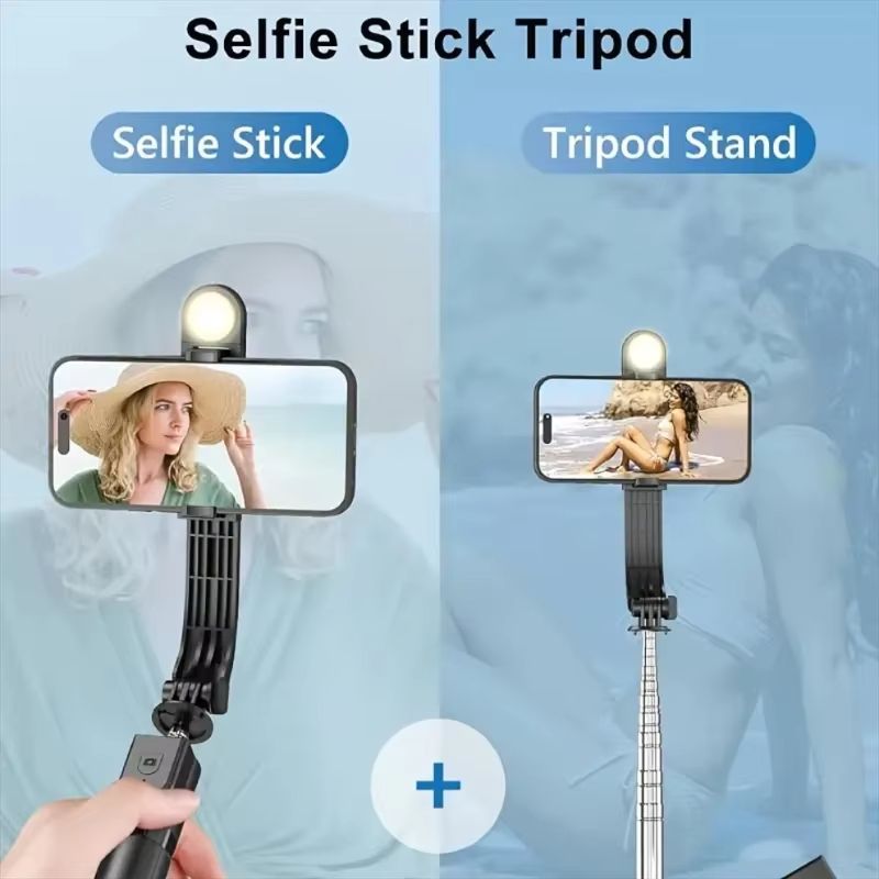 C02 Telescopic Selfie Stick Tripod Monopod Stand Mobile Phone Support Wireless Gimbal Stabilizer For iPhone Android Holder