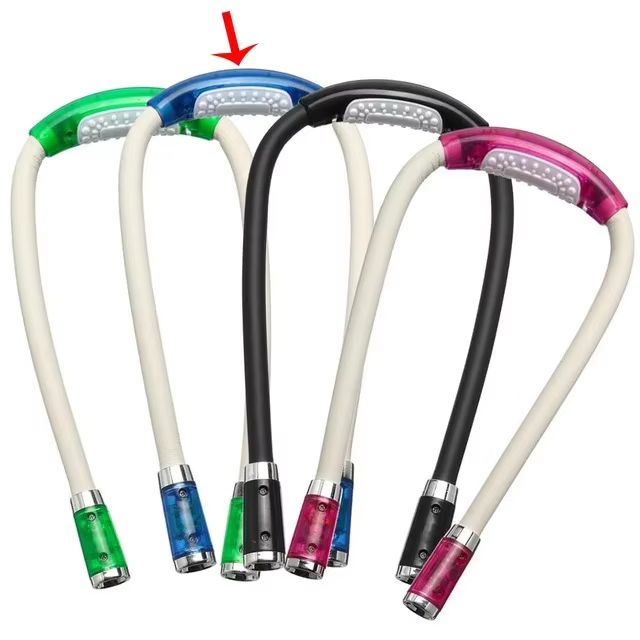 Book Reading Crocheting Light Adjustable 360° Angle Flexible Handsfree Led Neck Light Hug Reading Lamp Led Night Flashlight