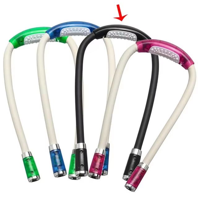 Book Reading Crocheting Light Adjustable 360° Angle Flexible Handsfree Led Neck Light Hug Reading Lamp Led Night Flashlight