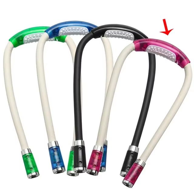 Book Reading Crocheting Light Adjustable 360° Angle Flexible Handsfree Led Neck Light Hug Reading Lamp Led Night Flashlight