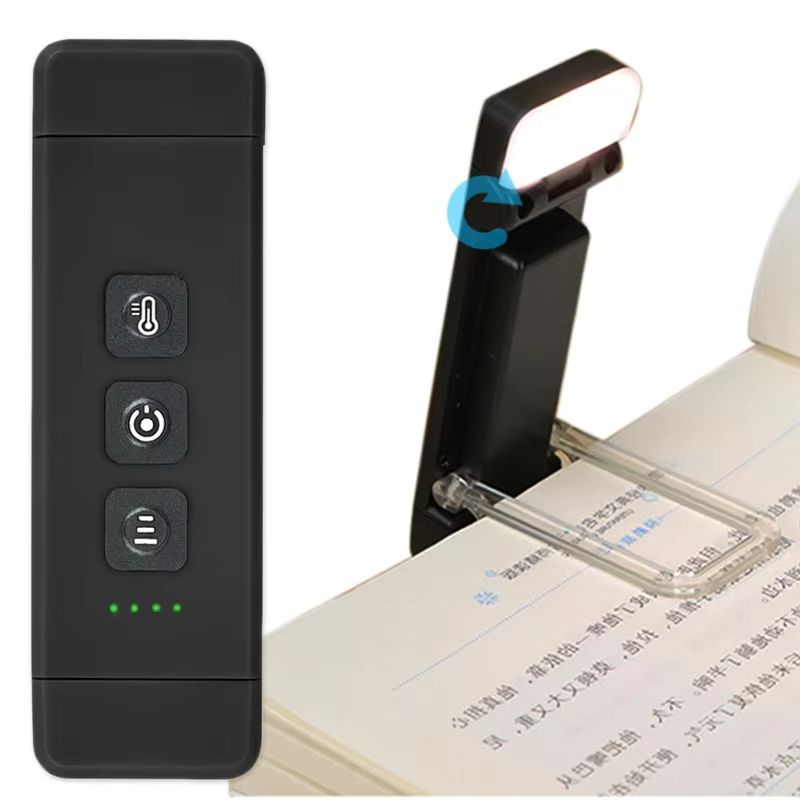 USB Rechargeable Bookmark Book Light With Timer Clip-on Reading Light Adjustable Led Read Light Portable Bedside Light Read Lamp