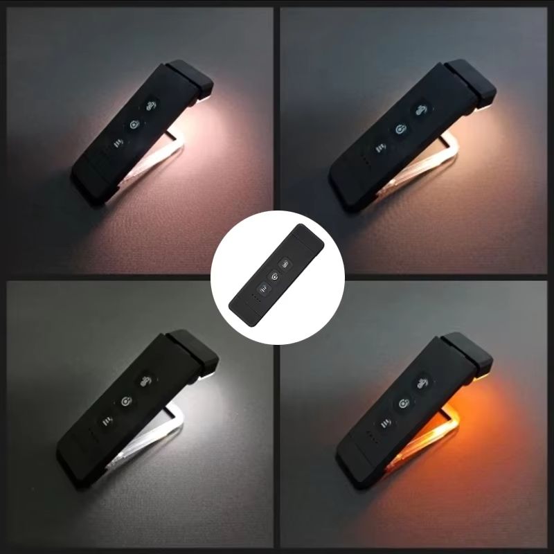 USB Rechargeable Bookmark Book Light With Timer Clip-on Reading Light Adjustable Led Read Light Portable Bedside Light Read Lamp
