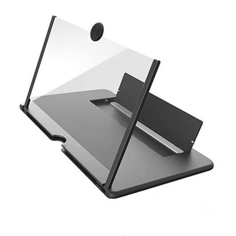 10/12 Inch Folding Mobile Screen Magnifying Glass Phone Desktop Stand 3D Mobile Phone Screen Magnifying Glass HD Video Amplifier