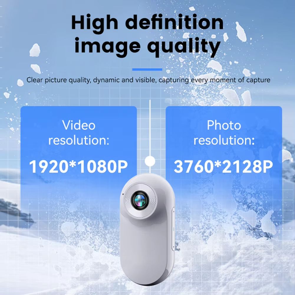 2025 New 1080P Vlog Mini Body Cam Magnetic Pocket Sports Camera Video Recorder Wireless Thumb Camera Wearable Action Cam