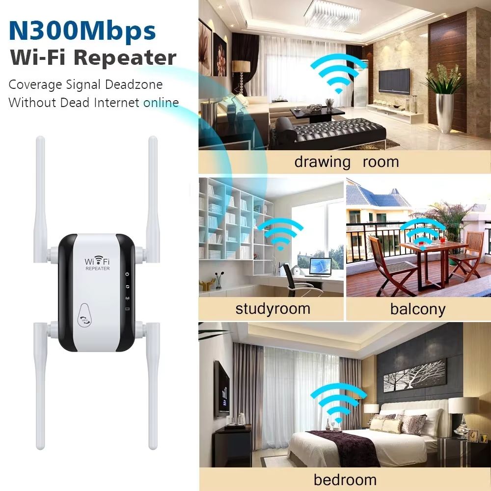 Wireless Router 300Mbps Wifi Repeater WiFi Signal Amplifier Wi Fi Booster 2.4G Wi Fi Repeater Access Point
