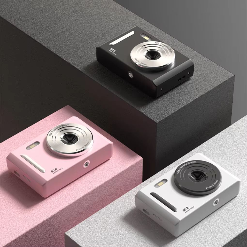 4K Digital Camera Dual Camera Flash 50 Million Hd Pixel Pixel Retro Ccd Portable Card Entry-level Camera Auto Focus