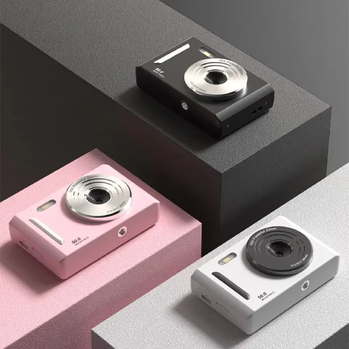 4K Digital Camera Dual Camera Flash 50 Million Hd Pixel Pixel Retro Ccd Portable Card Entry-level Camera Auto Focus