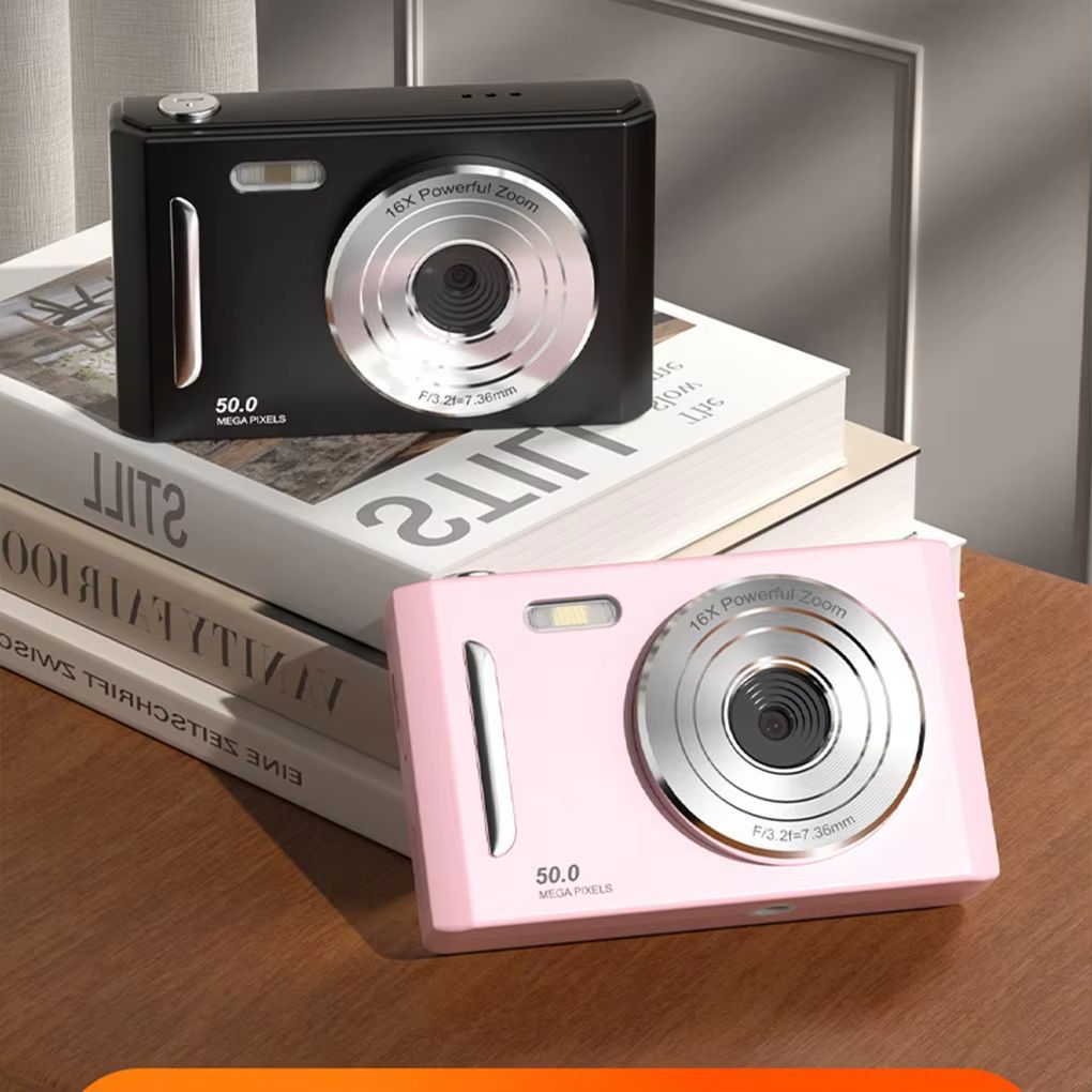 4K Digital Camera Dual Camera Flash 50 Million Hd Pixel Pixel Retro Ccd Portable Card Entry-level Camera Auto Focus