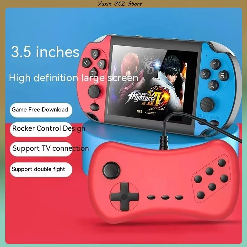 X7s Joystick Game Console 3.5 Inch Large Screen Psp Handheld Game Console Wired Dual Joystick Mini Arcade Game Children Gifts