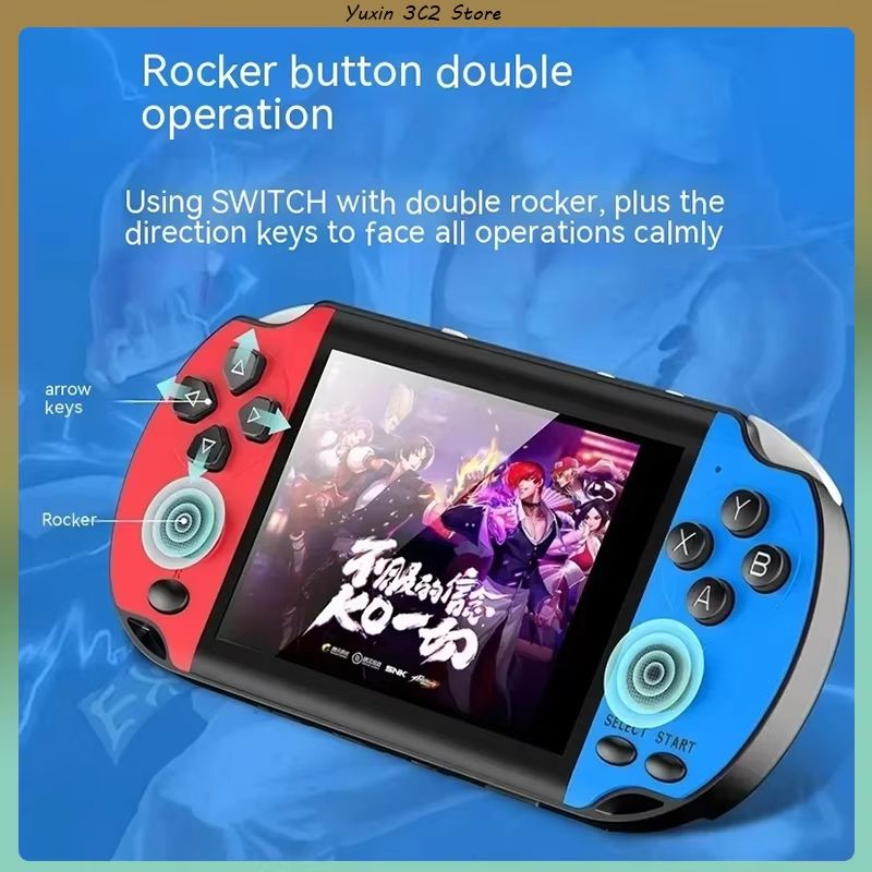 X7s Joystick Game Console 3.5 Inch Large Screen Psp Handheld Game Console Wired Dual Joystick Mini Arcade Game Children Gifts