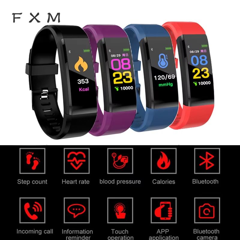 Top Men's Sports Bluetooth Clock Electronic Wrist Watch Pedometer Heart Rate Digital Watches For Women Men child Wristwatch