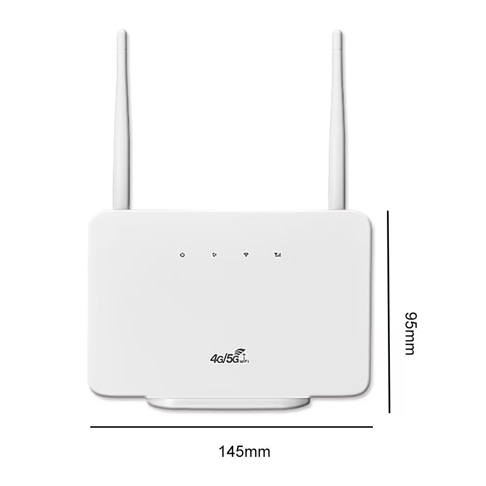 2025 New 4G Wireless Router 300Mbps 4G LTE CPE Router Modem LAN External Antenna with Sim Card Slot EU Plug for Home Travel Work