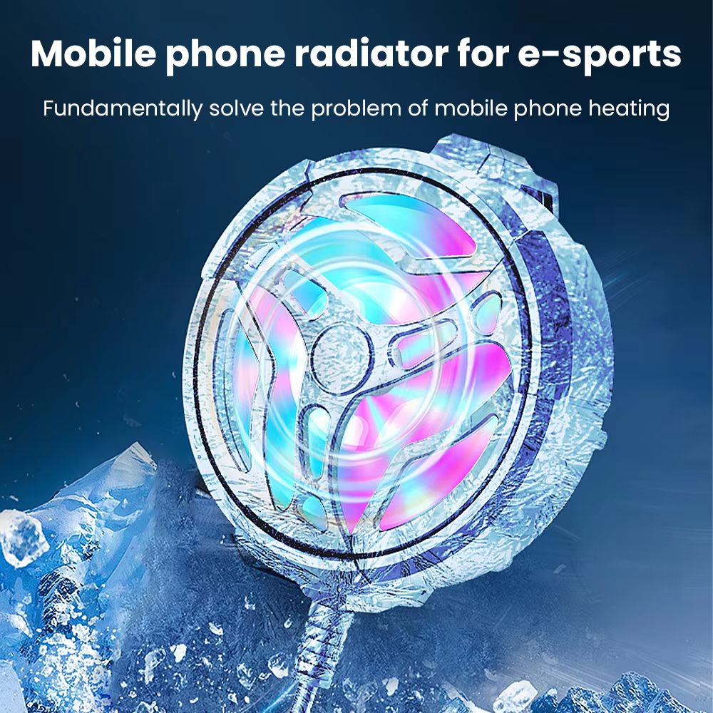 Smart Phone Cooling Fan Gaming Mobile Gamepad Cooler Fan Portable for Type-C USB Radiator for Redmi Samsung iPhone