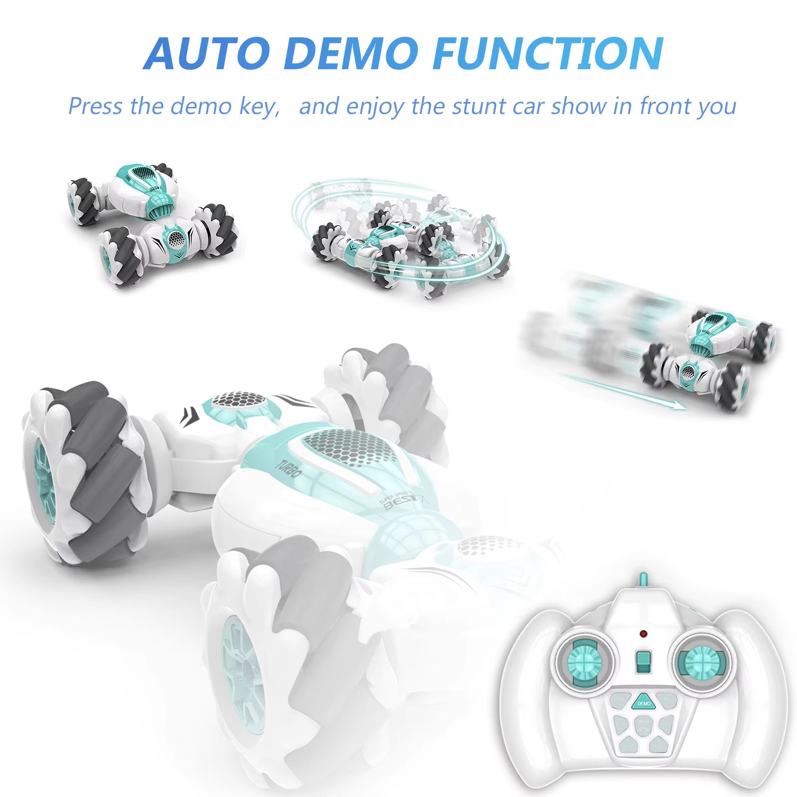 Remote Control Stunt Car Gesture Induction Twisting Off-Road Vehicle All Terrain Drift Dancing Side Driving RC Toy Gift for Kids