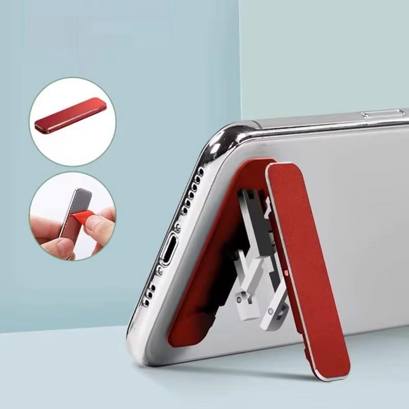 1/3PCS Mini Invisible Foldable Mobile Phone Stand Aluminum Alloy Desktop Mount Material Holder Adjustable Angle For Cellphone