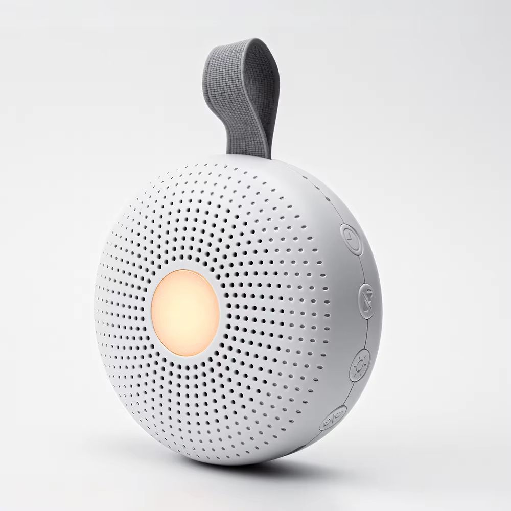 Portable Sleep Aid White Noise Machine for Baby & Adult with 15 Sounds Smart Cry Detection Night Light Timer Newborn Gift