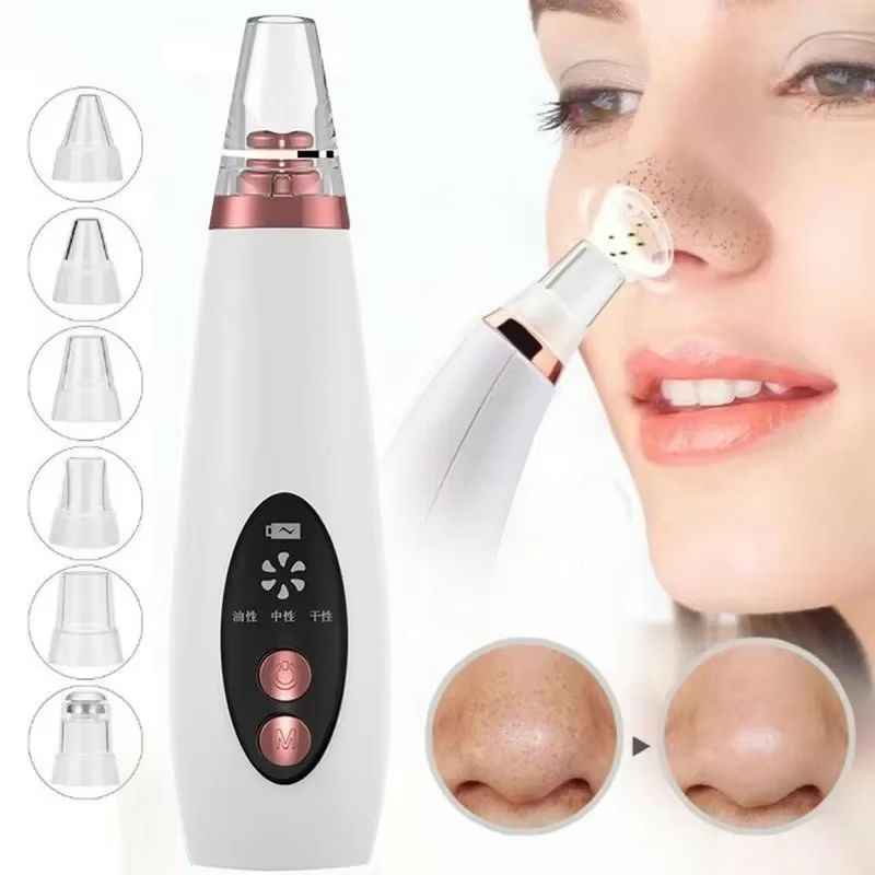 Electric Facial Blackhead Remover Vacuum Pore Cleaner Pimple Removal Vacuum Suction Tools USB Charger Skin Care Tool