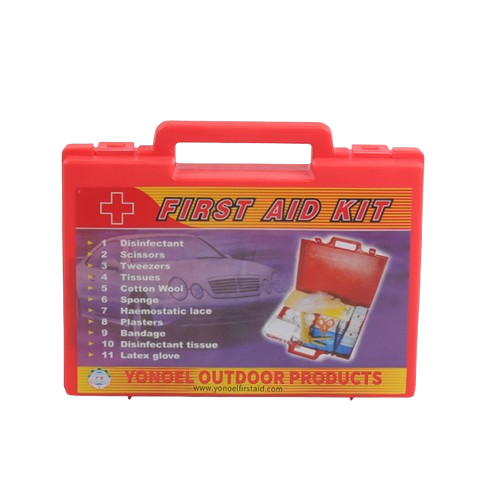 Car Safety Kit 5-in-1:Emergency Car Safety Kit - Foldable 2 Life Savers, Fire extinguisher, First Aid Kit,Towing Rope & Jumper cables