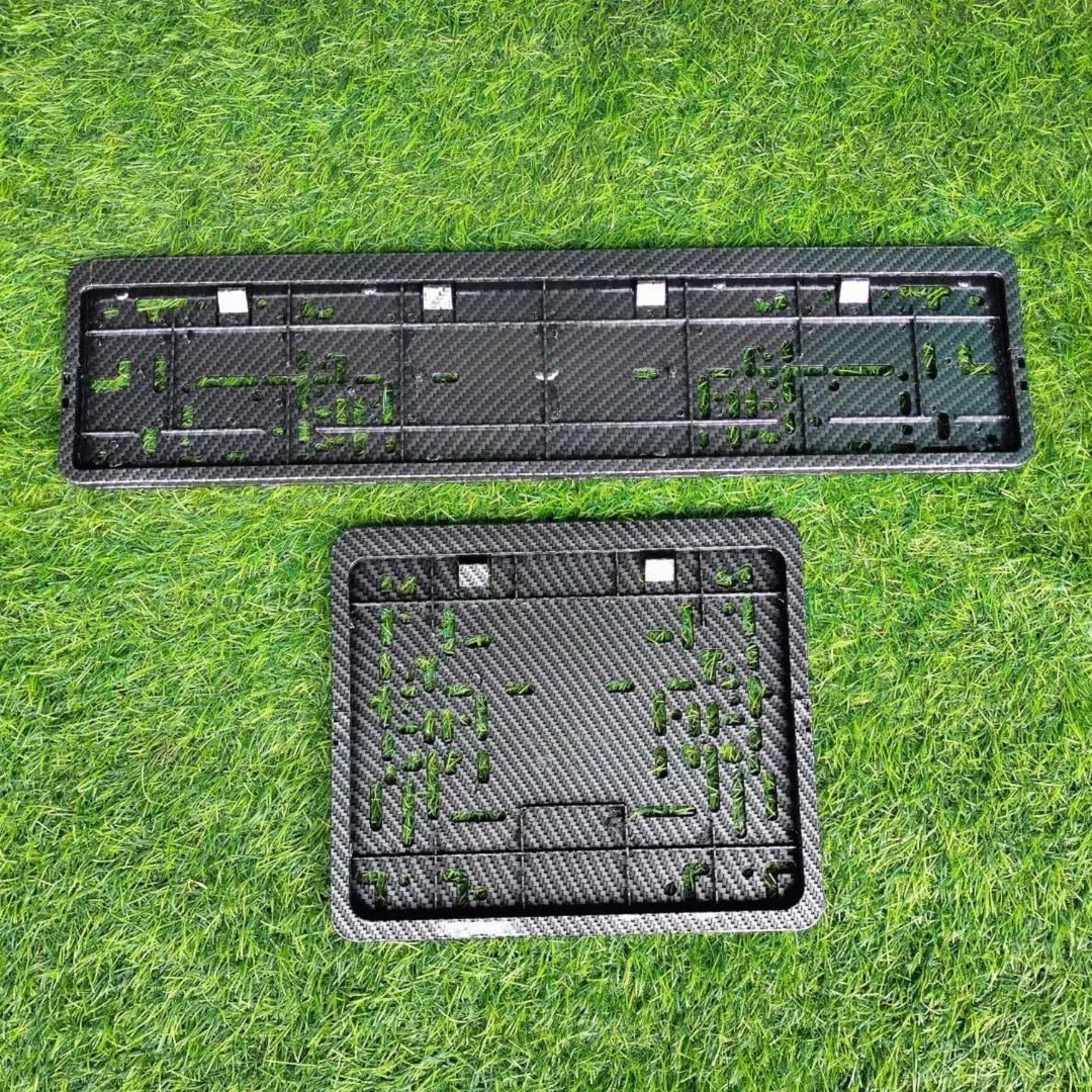 Carbon Fiber New Generation Number Plate Holder - Square & Rectangle/Oblong