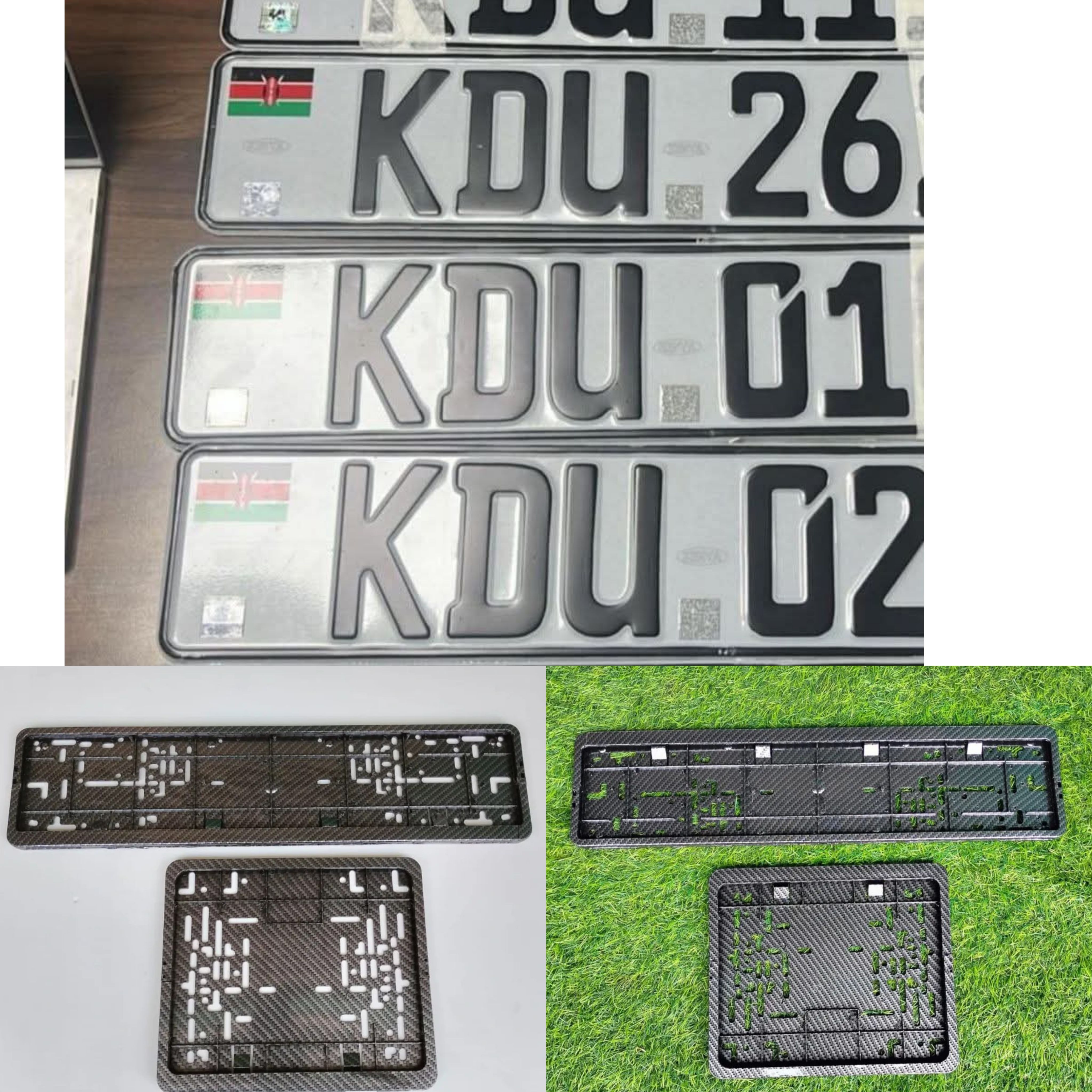 Carbon Fiber New Generation Number Plate Holder - Square & Rectangle/Oblong