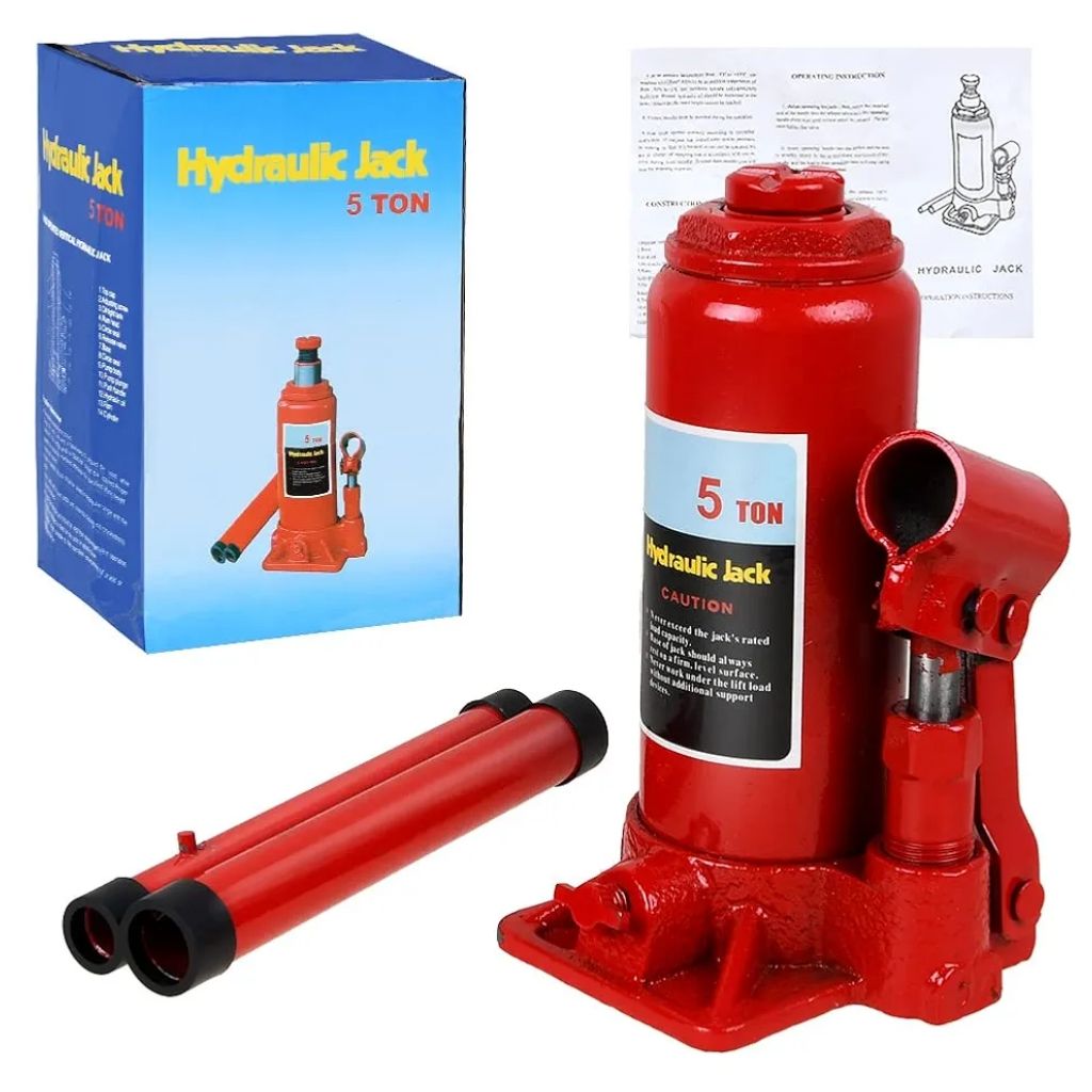 Bottle Jack, 5 Ton Car Jack,Double Ram Bottle Jacks,Jack Stands, Heavy Duty Hydraulic Car Jack,Stand Lifting Jack